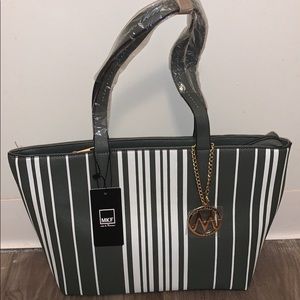 Grey Stripe Marley Tote